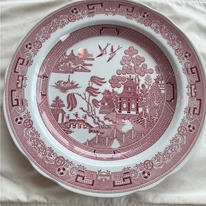 Spode Red and White Willow Dinner Plate